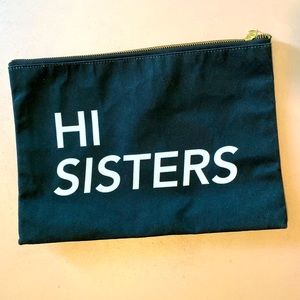 HI SISTERS Zippered Canvas Travel Bag